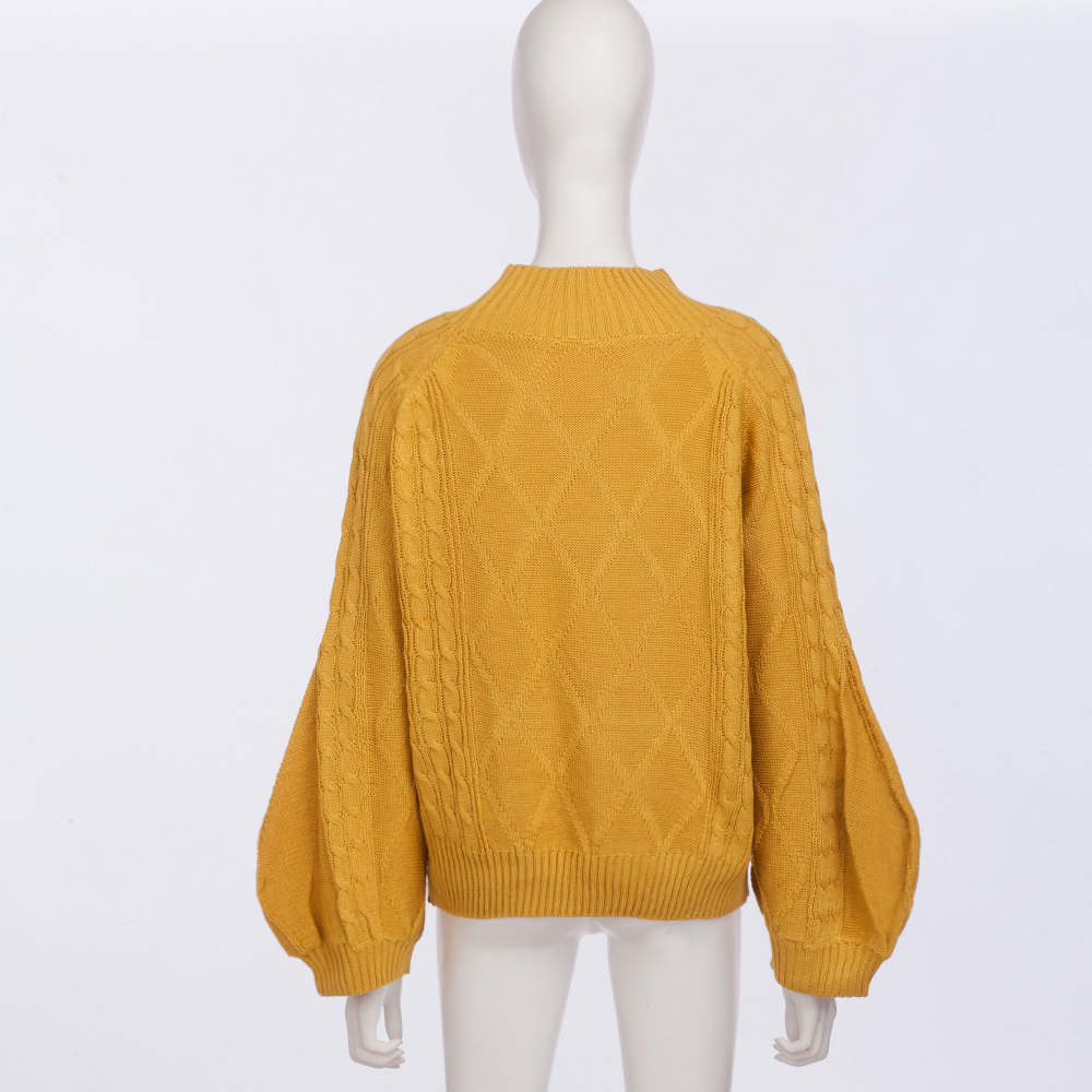 SZ60240-2 Solid Color Sweater